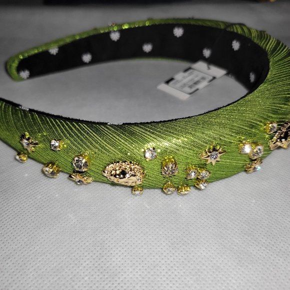 Lele Sadoughi Zodiac Leo Alice Headband Peridot Green NWT - Picture 7 of 7